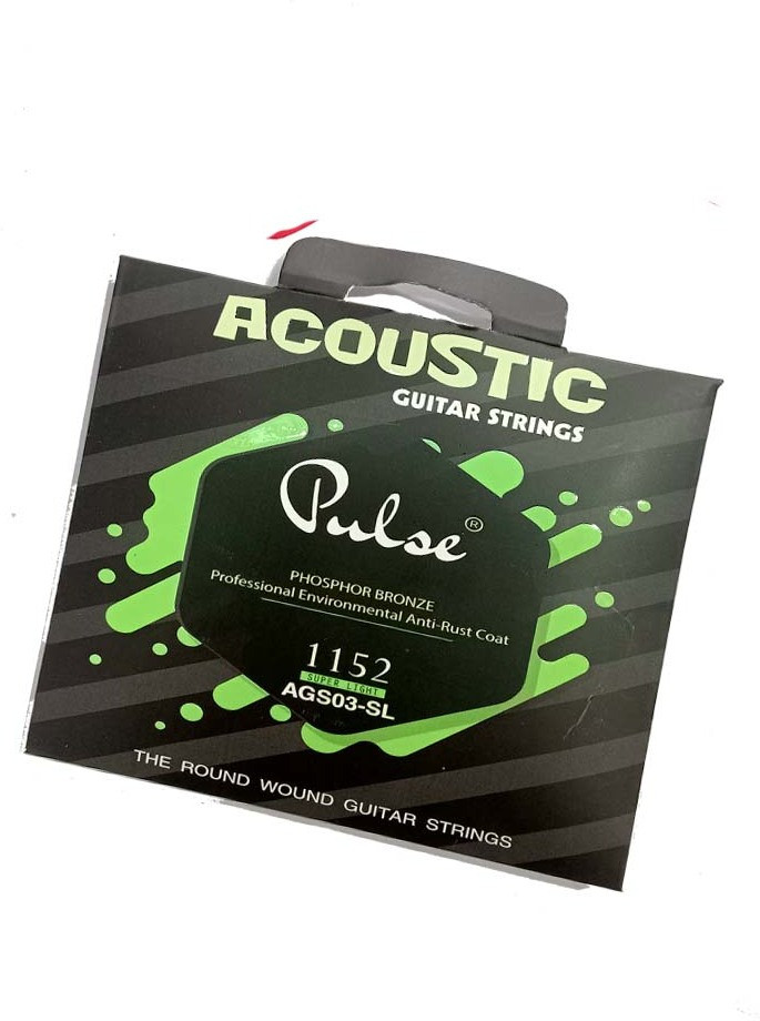 music galaxy Acoustic PULSE STRING GREEN ACOUSTIC STRING SET Guitar String image 1