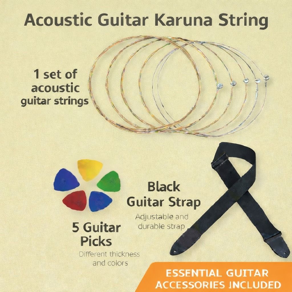 music galaxy Acoustic KARUNA STRING BLACK BELT 5 PICKS MGPK1 Guitar String-picture-21