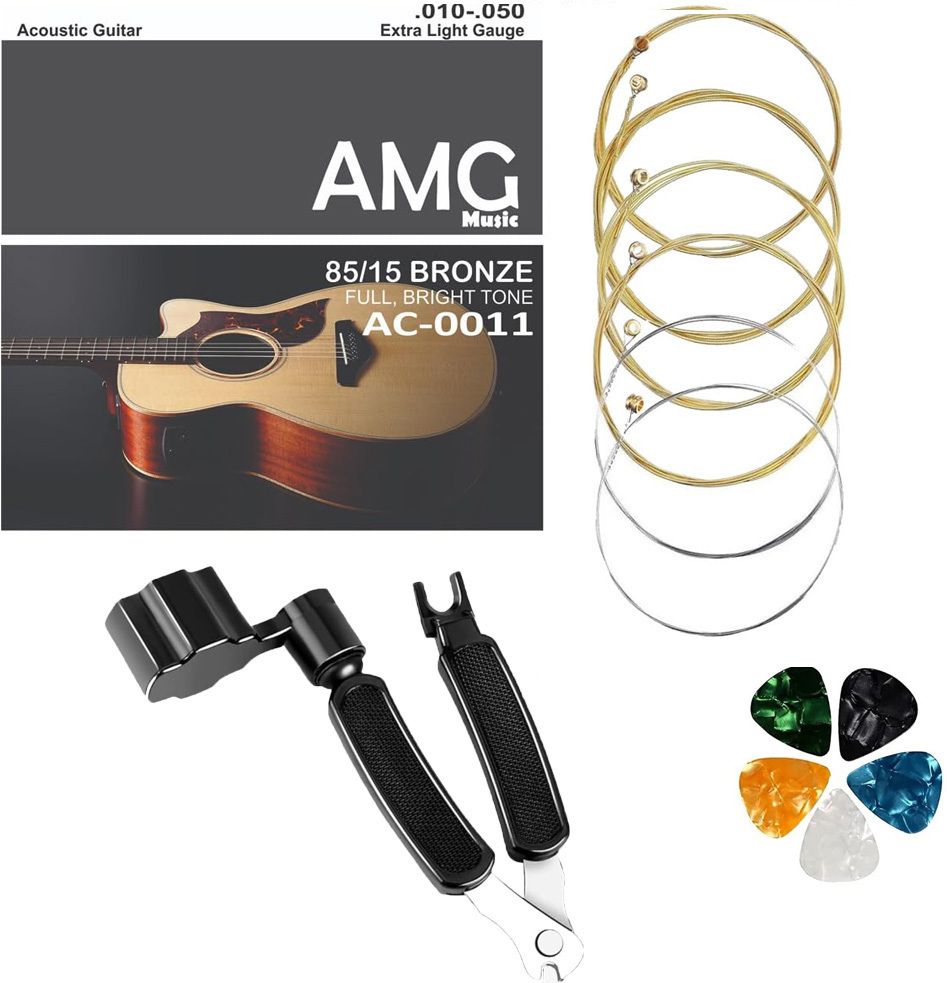 Acoustic Guitar String Stainless Steal Guitar String with 3 in 1 Guitar String Winder Guitar String-image-26