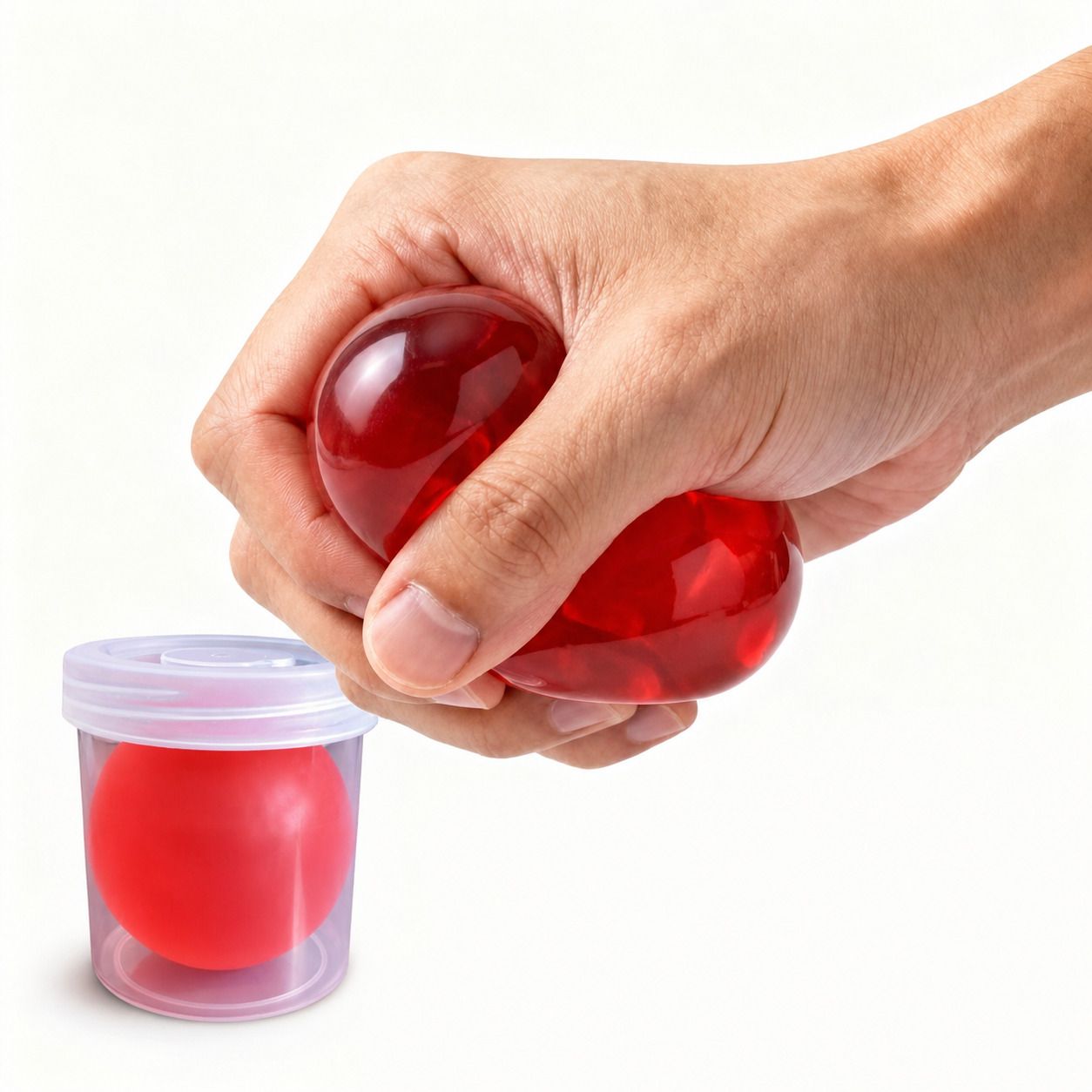 akms healthcare AKMS Hand Exercise Gel Ball Medium Size, Soft Stress Relief Ball 1 Piece Gym Ball-picture-37