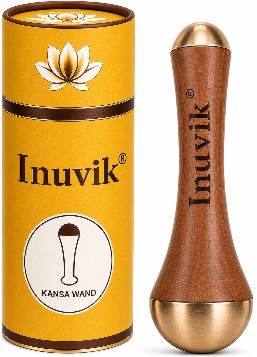 Kansa Wand Massager | Pure Bronze Kansa Vati with Natural Teak Wood Handle-image-33