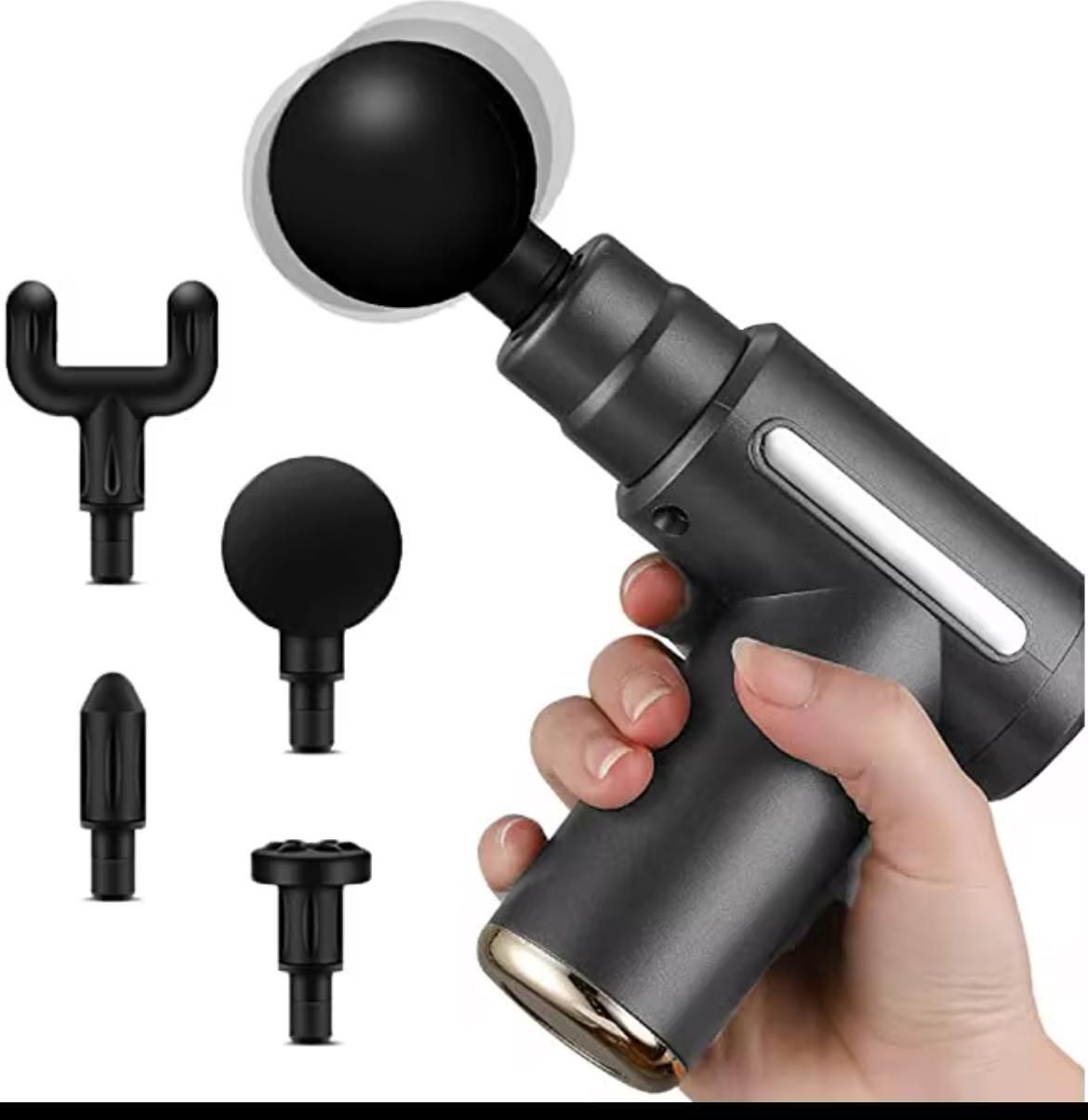 rjguru Rechargeable Mini Gun Massager Silent Motor Muscle Recovery & Relaxation-picture-12