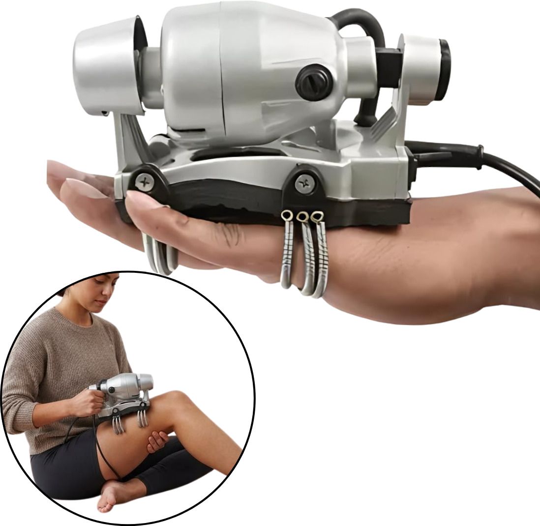 Double Speed Handy Floating Action Body & Head Massager Silver-image-15