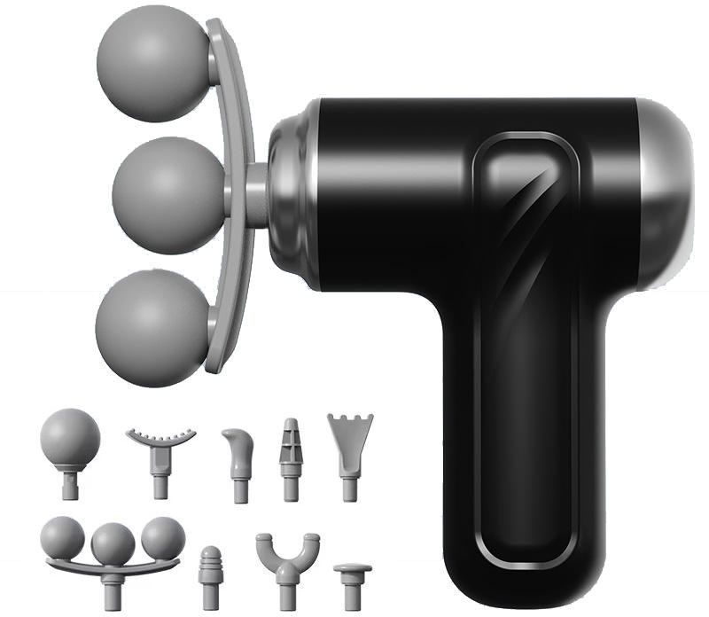 Massage Gun Pro+ Mini, Portable Massage Gun, 3-Head Percussion, 6-Speed-image-41