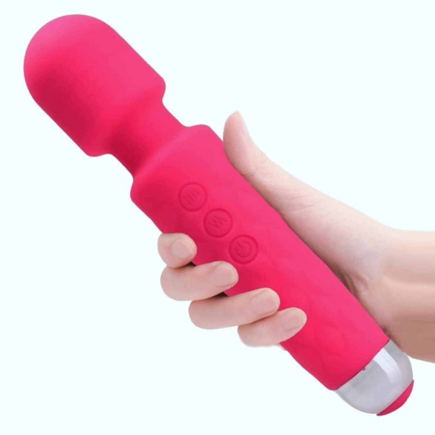 Waterproof Rechargeable Body Massager for Women Cordless Handheld-image-23