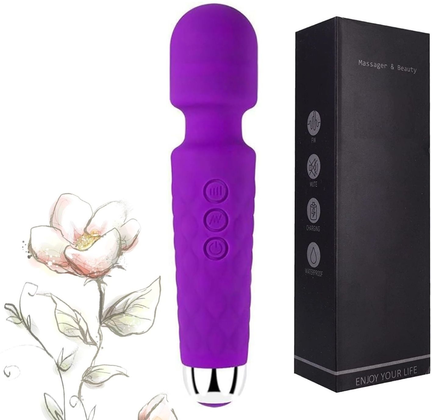 modexahr Personal Body Massager Rechargeable Vibration Machine for men & women VX4-picture-17