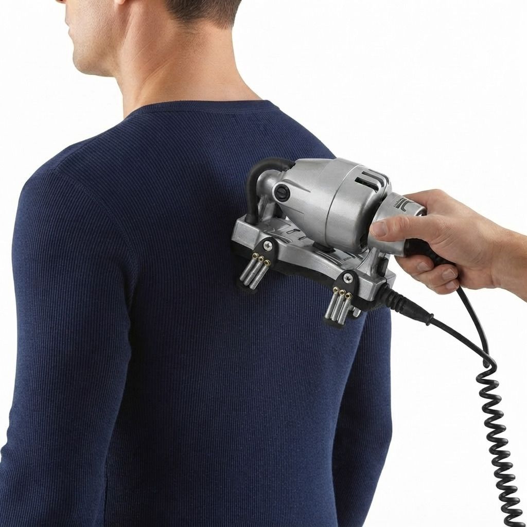 smarttech Powerful Double Speed Corded Electric Body Massager | Handheld Vibration-picture-5