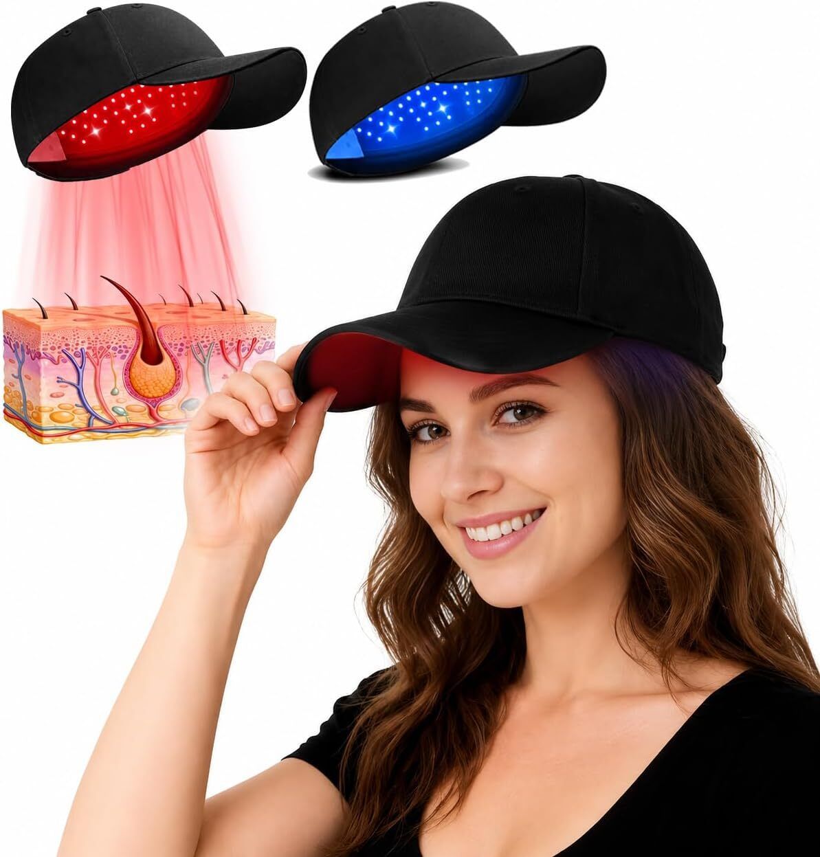 suicune Laser Hair Growth Cap, Hair Growth Cap for Men Women - Lasers & LED Light-picture-4