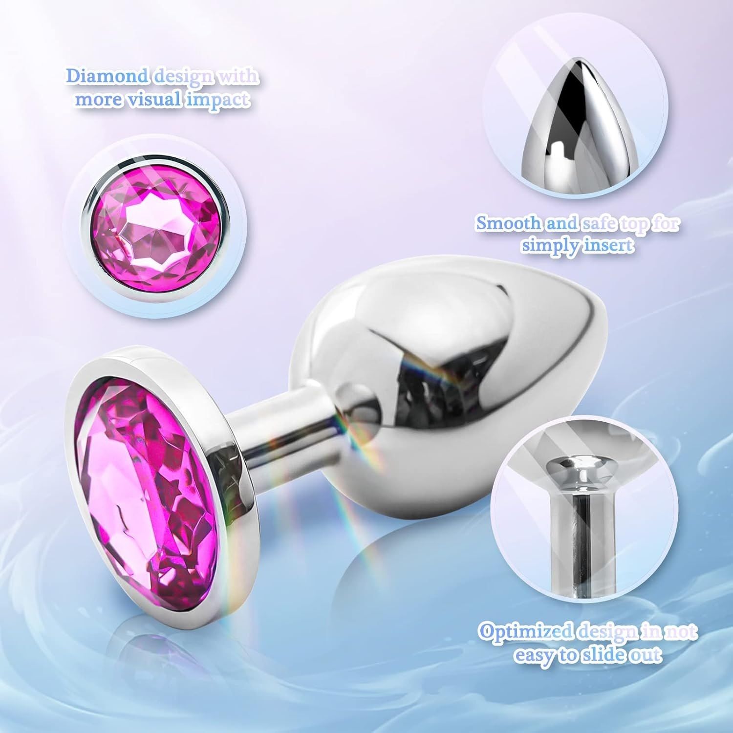 luzimaisa Plug Premium Quality Stainless Steel Non Vibrating Plug for Men and Women-picture-18