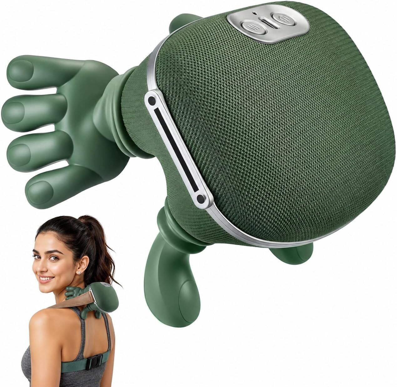 Portable 4D Kneading Massager with Heat for Neck Back and Waist Comfort-image-49