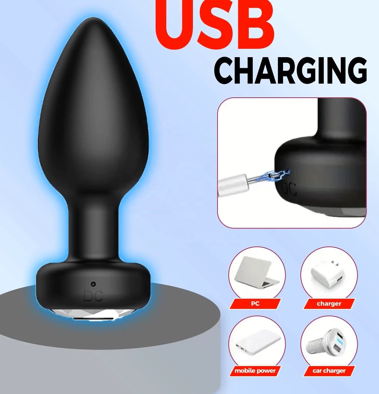 raamtextile 10 Mode+Remote Vibrating Massager Plug-picture-14