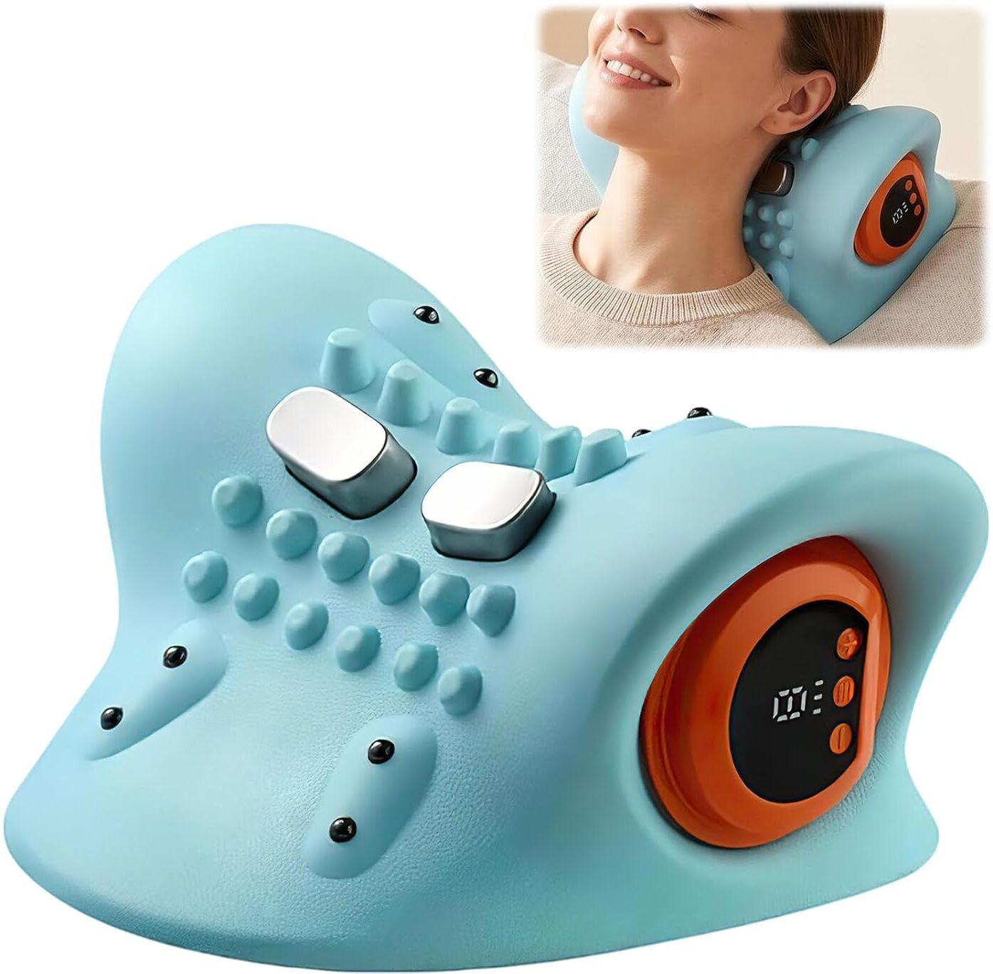 opnex Electric Cervical Neck Massager with Heat & Vibration-picture-12