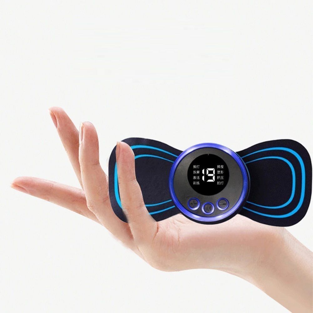 zinix EMS Butterfly Massager|Rechargeable Mini Body & Neck Pain Relief Machine-picture-46