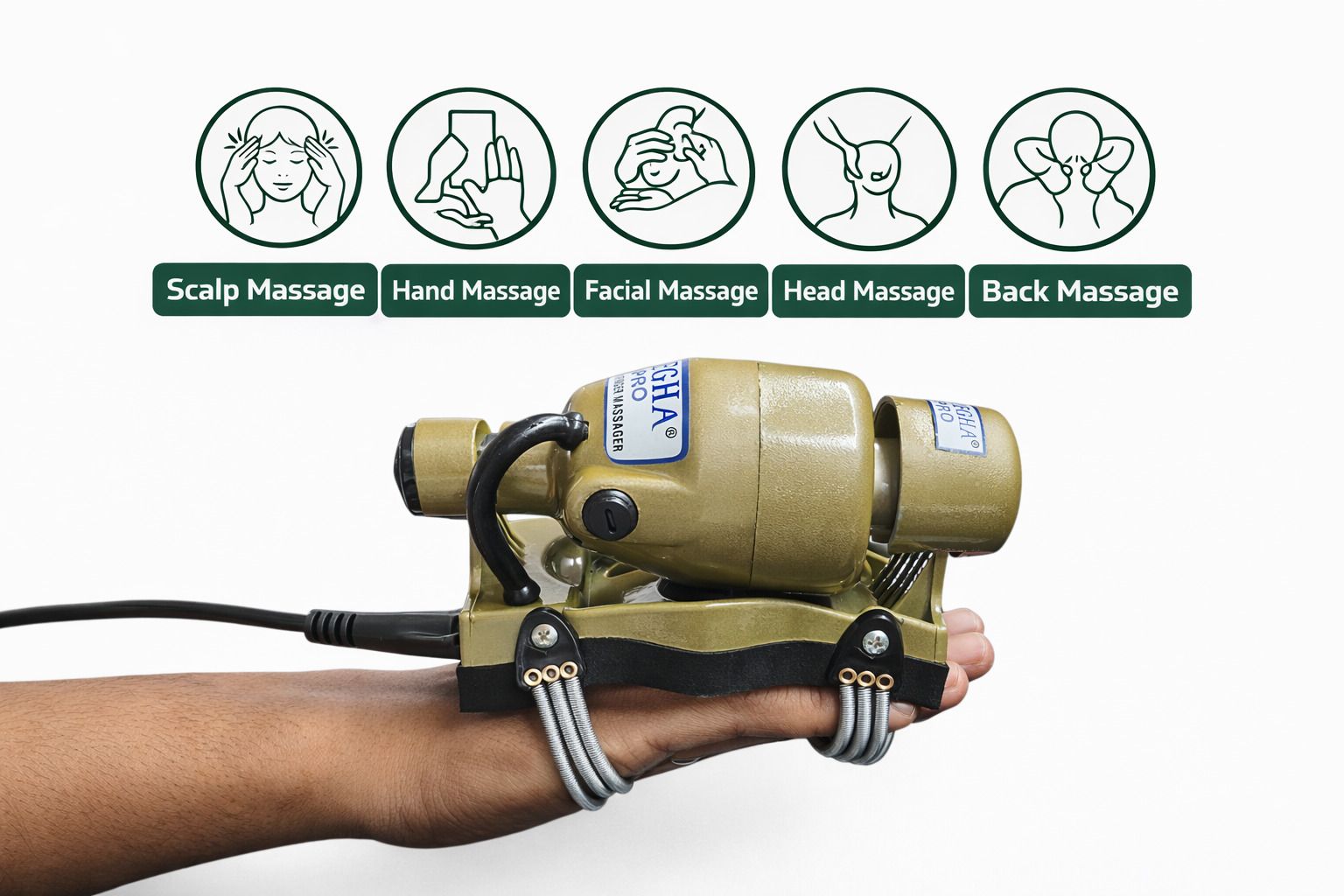 Double Speed Built Floating Action Body/Head Finger Massager Pain Relief Device-image-24