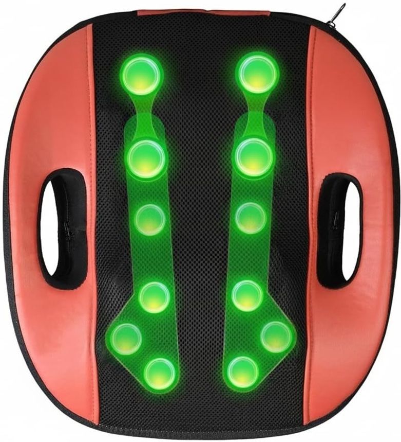 SOBO CSM-101 Shiatsu Cushion Massager with Heat for Neck & Full Back Relief Massager-image-14