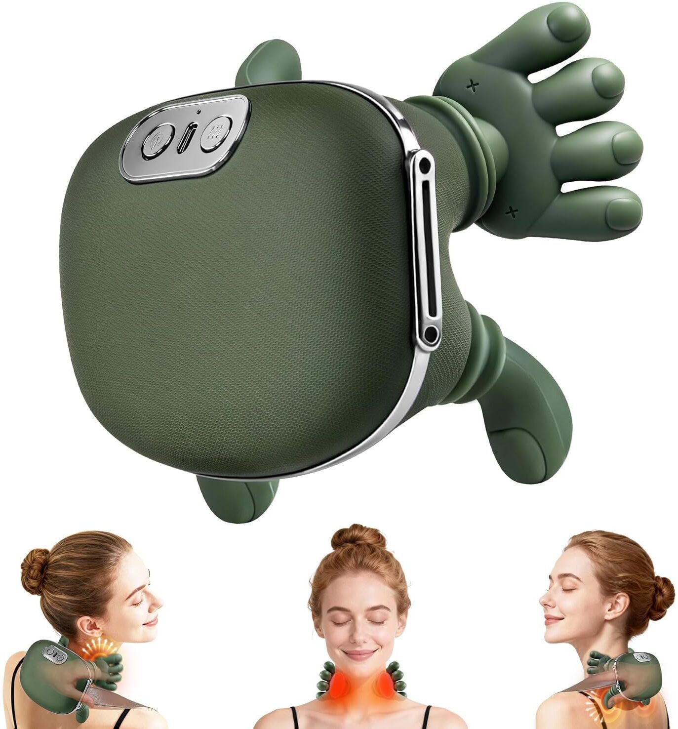 Bionic Neck & Shoulder Pain Relief Electric Massager with Heating and Vibration-image-31
