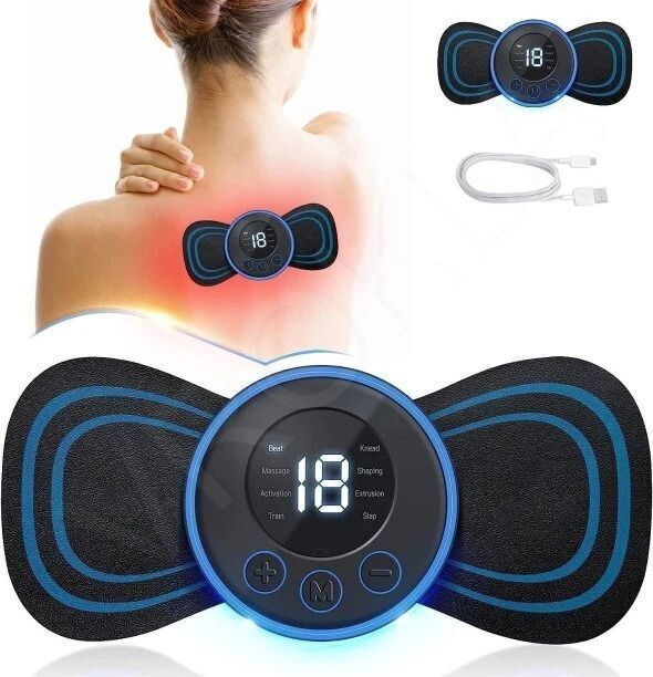 zenis EMS Butterfly Massager|Rechargeable Mini Body & Neck Pain Relief Machine-picture-15