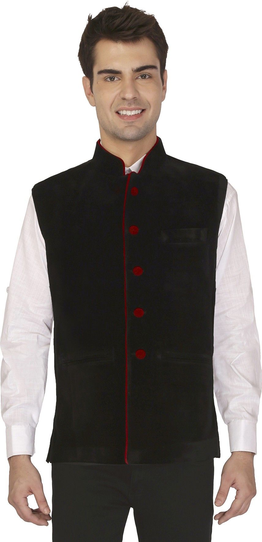 jihuzur Solid Men Waistcoat-picture-10