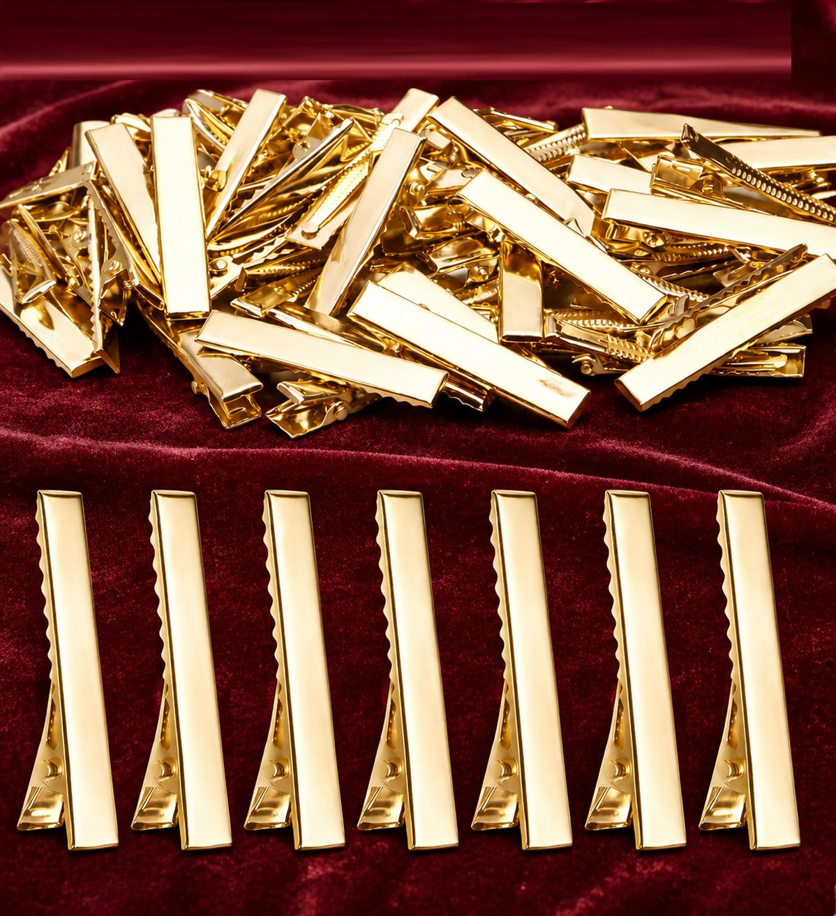 6.6 CM Plain Alligator Barrettes Metal Hair Pins Hair Clip-image-40
