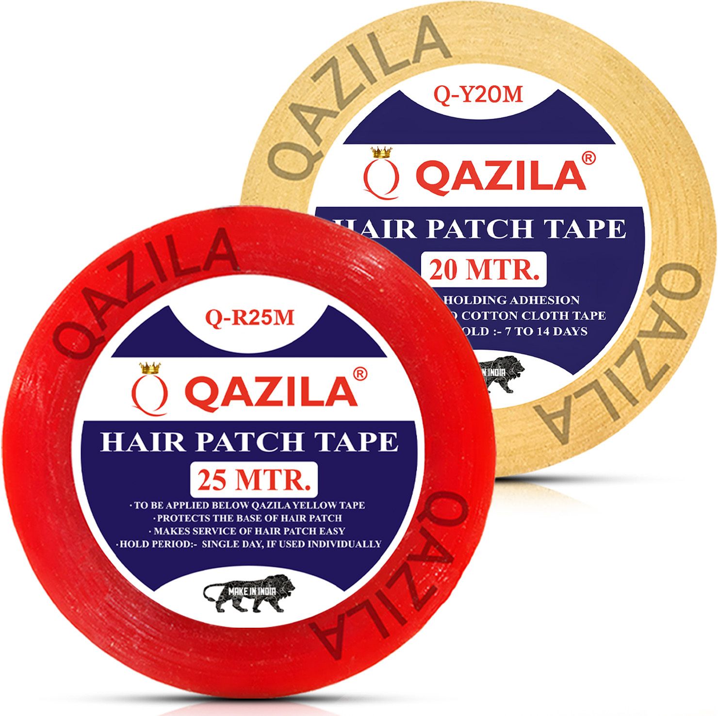 Tape For Hair Patch & Wigs Red-Yellow Combo Double-sided Tape (Manual)-image-27