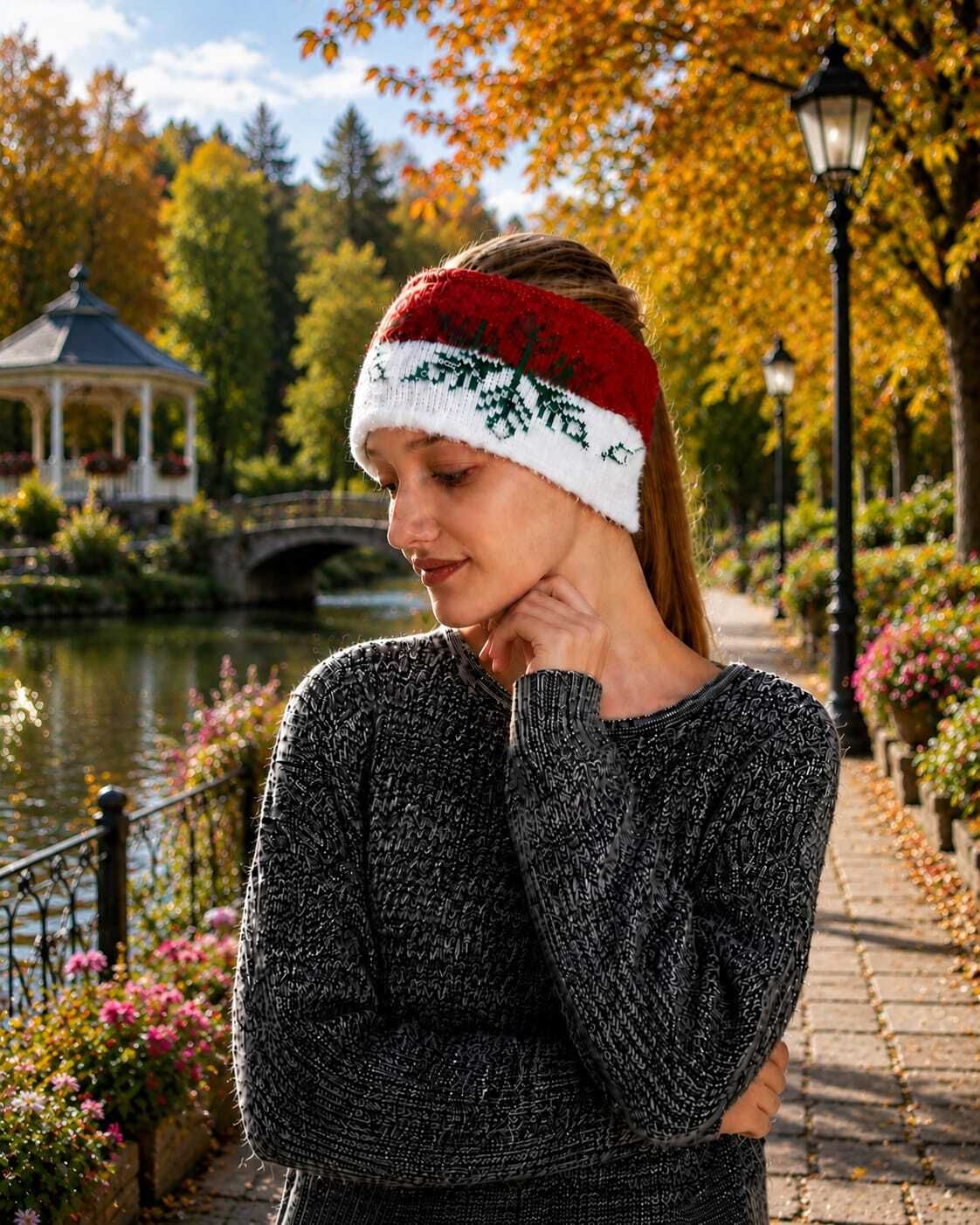 tiny tales unisex warm woolen(IND*08373) Headband Ear warmer Head Band-picture-8