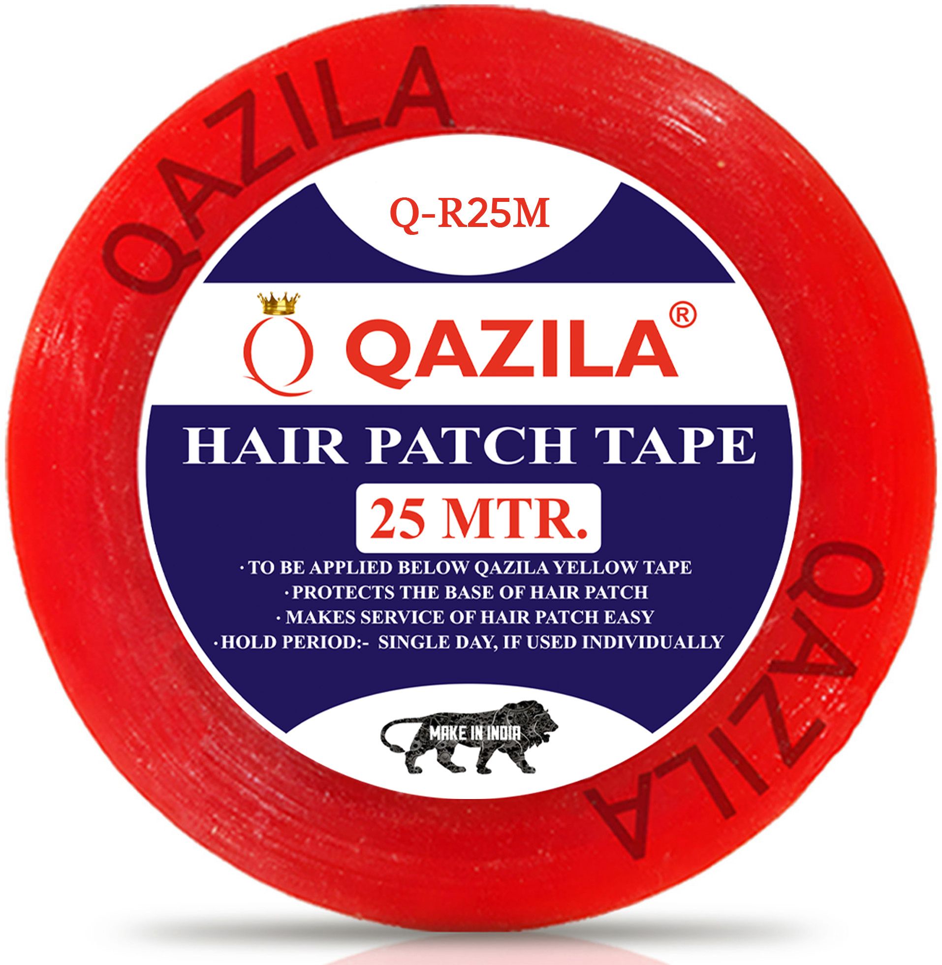 qazila Hair Patch Tape| Hair Wig Tape| Protects Patch Border| Makes Service Easy| Handheld |Double-sided| Transparent| 25 meter| 1 inch (Manual)-picture-16