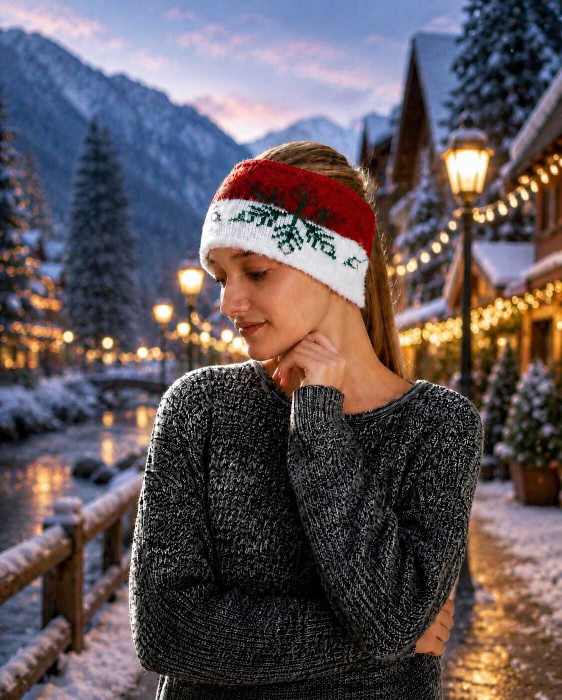 tiny tales unisex warm woolen(IND*08793) Headband Ear warmer Head Band-picture-18