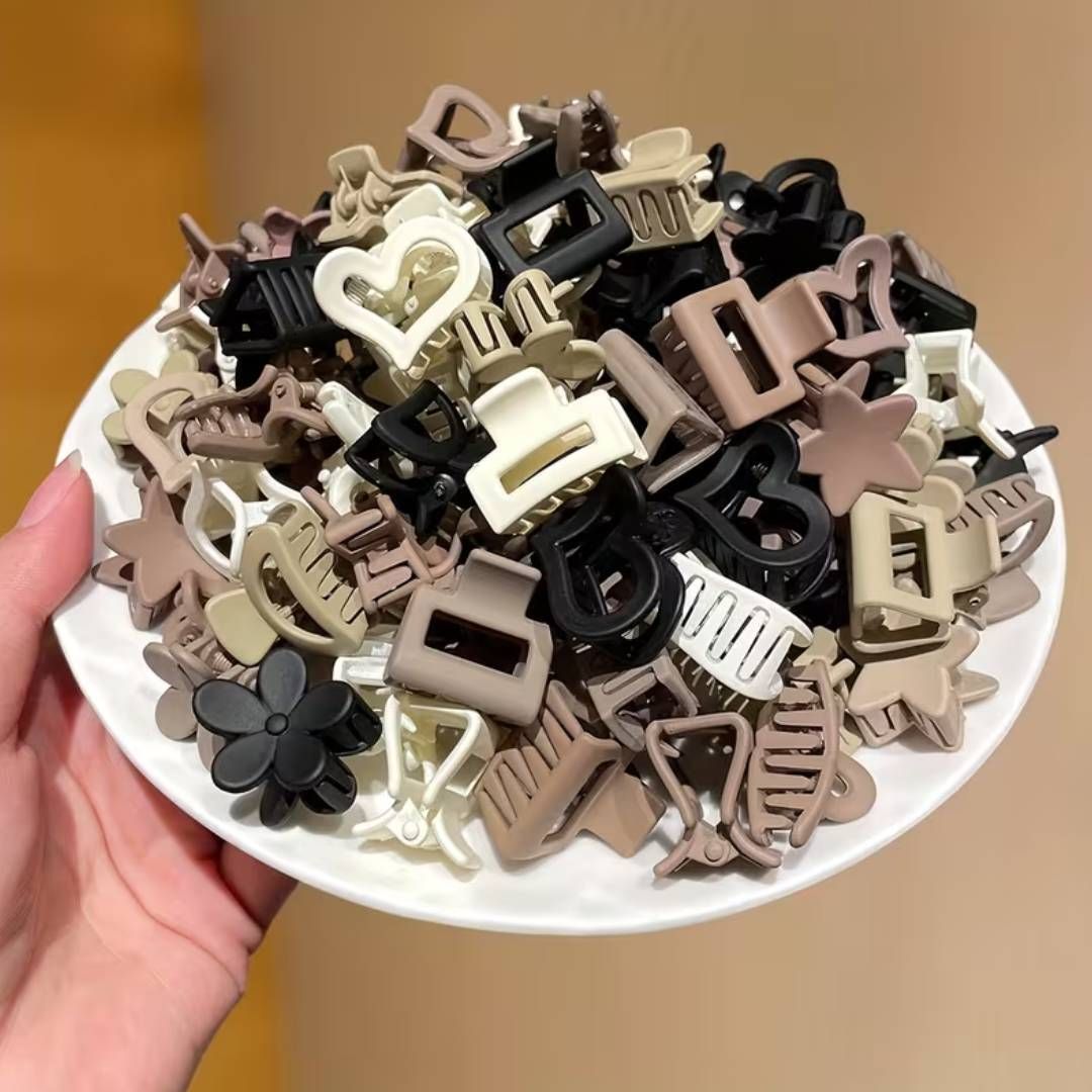 24Pcs Mini Hair Claw Clip Set, Strong Hold Non Slip Grip Jaw Clamp Hair Claw-image-27