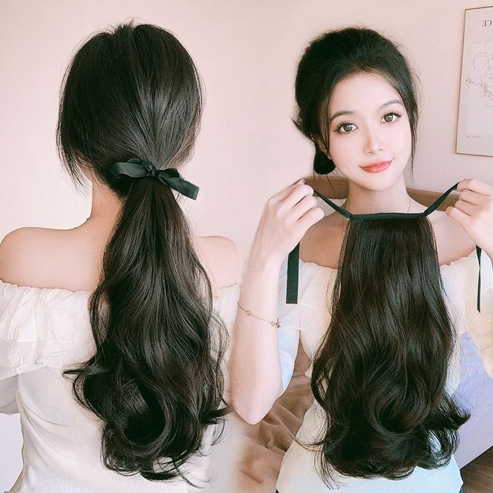 10 INCH BEAUTIFUL INSTANT STYLE DRAWSTRING SHORT PONYTAIL ACCESSORY Hair Stamp