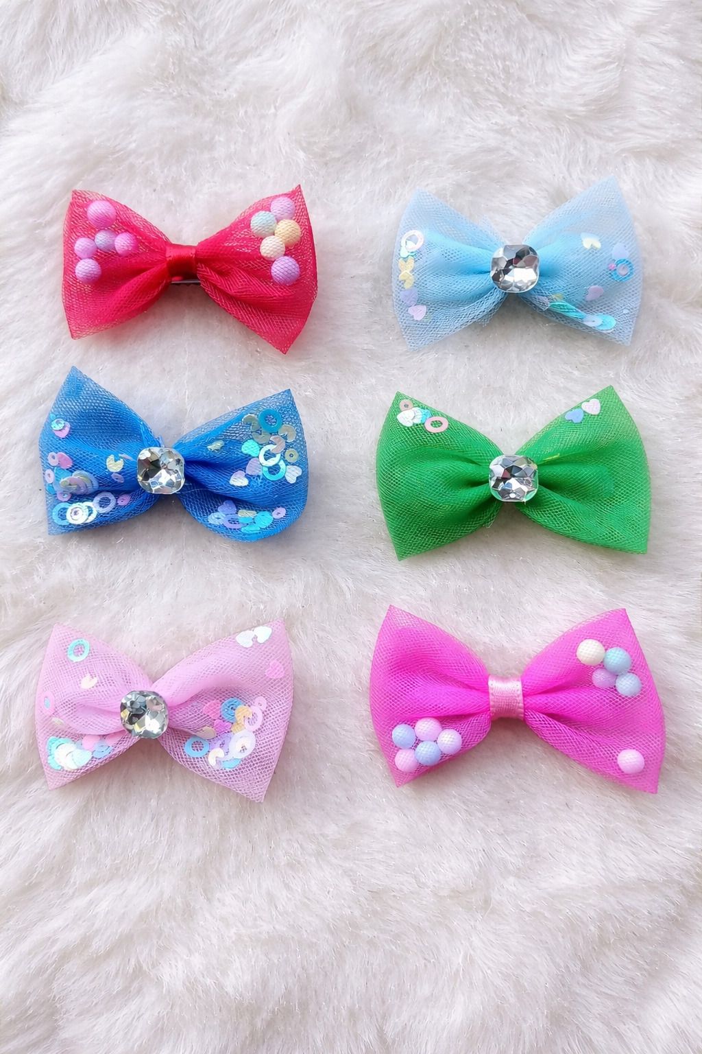 zenics 6 Pcs Bow Alligator Pins Hair Clip-picture-15