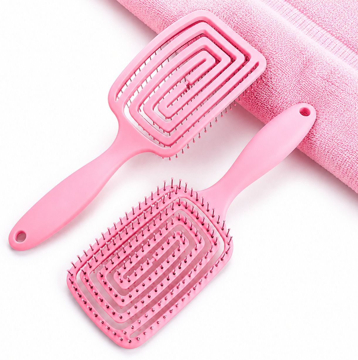 Self Cleaning Hair Brush for Women, Detangling Hair Brush with Scalp Massager-image-36