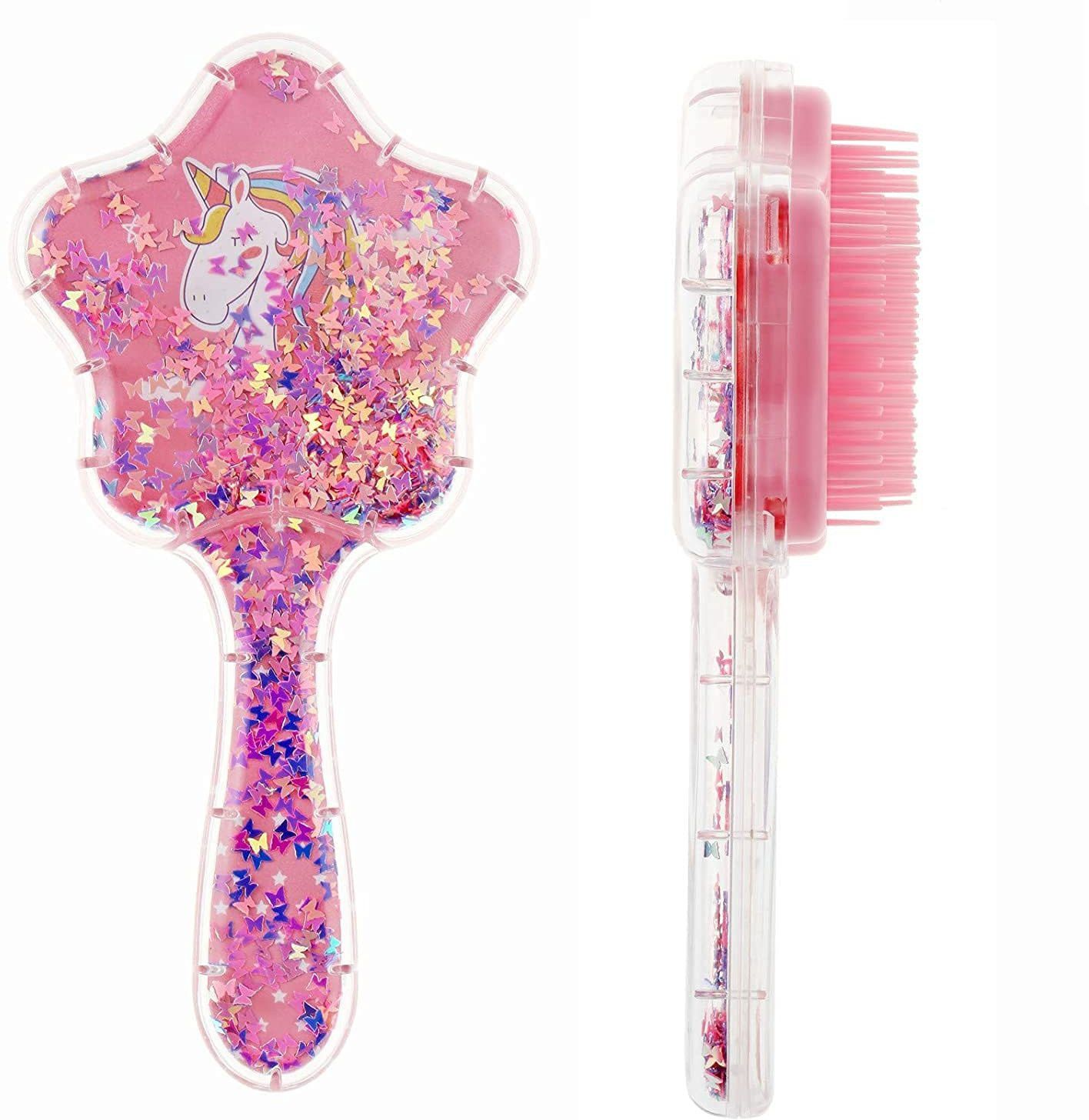 Unicorn Comb and Brush Set – Glitter Hair Brush Comb for Girls pack of 1-image-1
