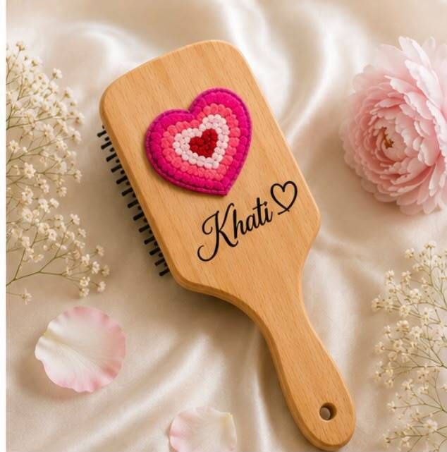 gullack Personalized Wooden Hair Brush with Custom Name-picture-17