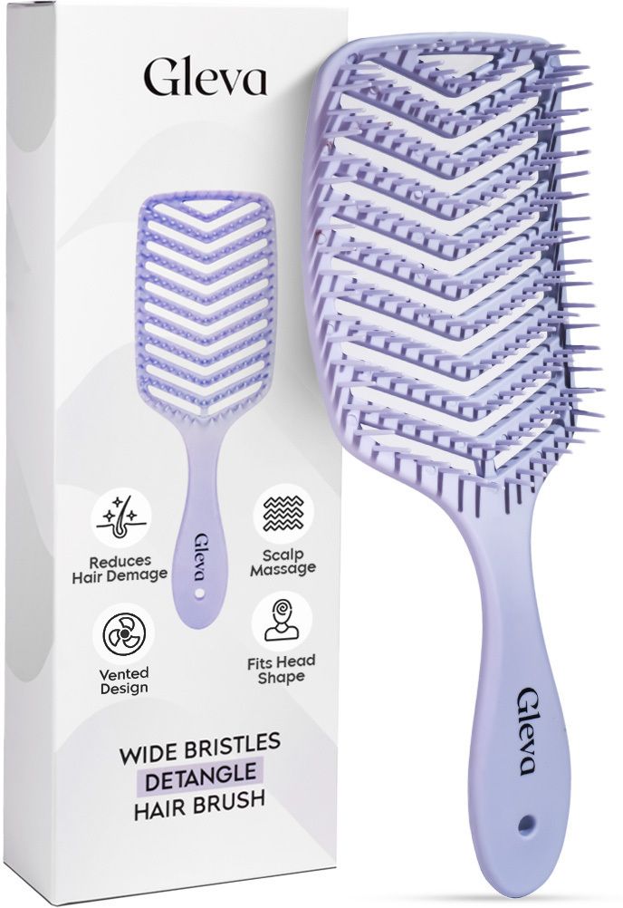 gleva Detangling Hair Brush, Curved Vented Hair Brush, Hair Styling Brush-picture-19