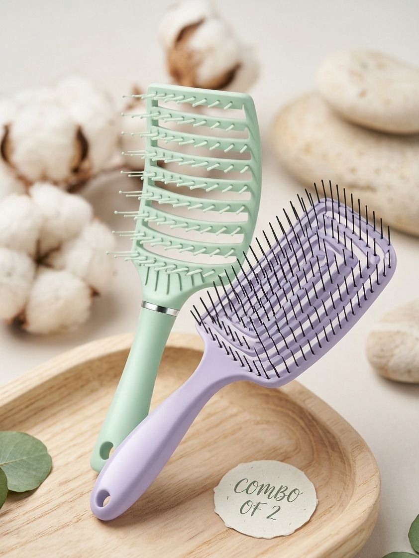 Hair Brush Combo for Hair Styling Essentials Pack of 2-image-3