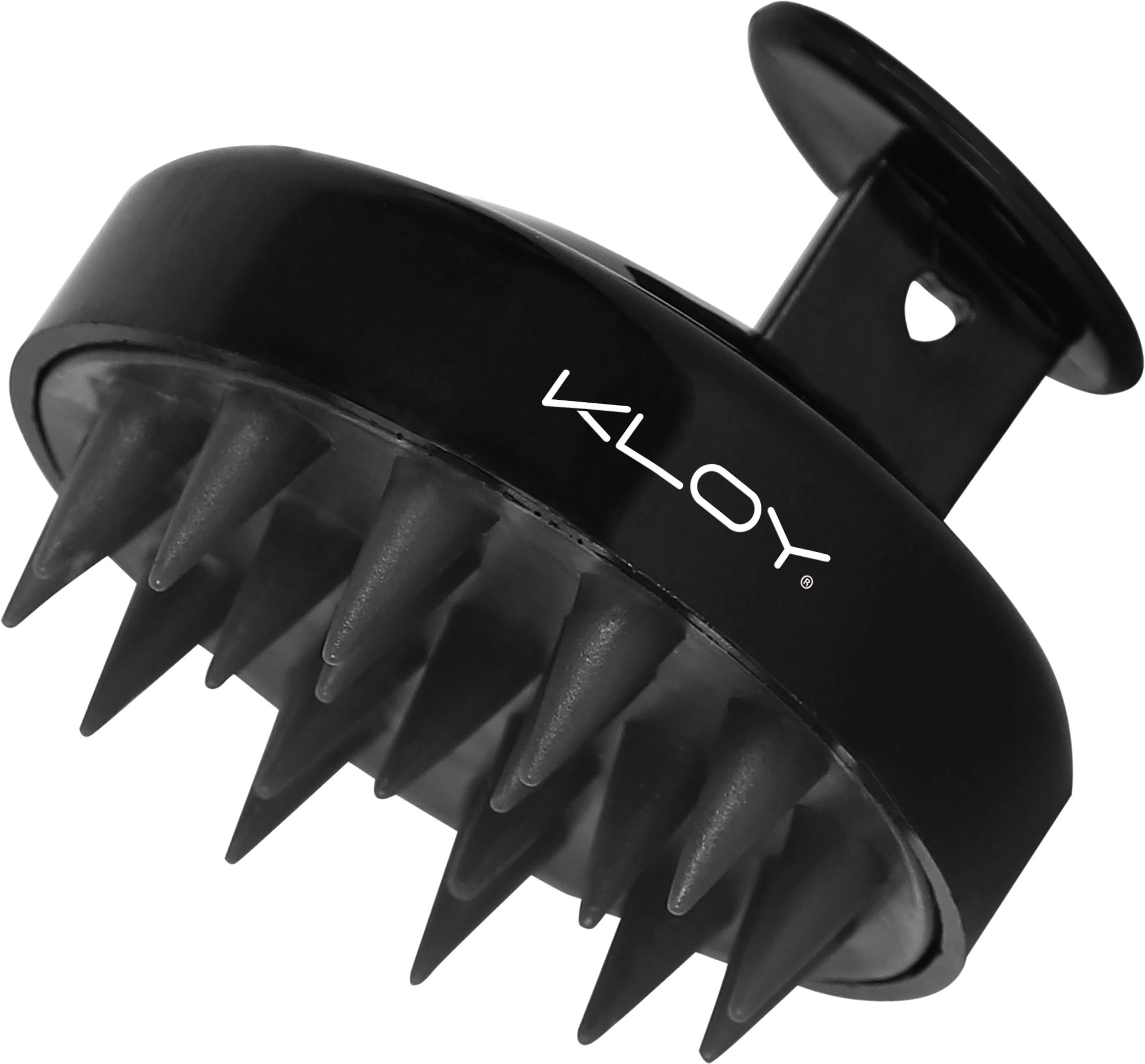 kloy Round Hair Scalp Massager Shampoo Brush with Soft Bristles Anti Dandruff- Black-picture-17