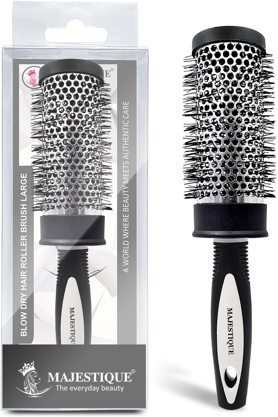 Blow Dryer Brush, Large Ion Brush, Drying Straightening Curling (2 Inch)