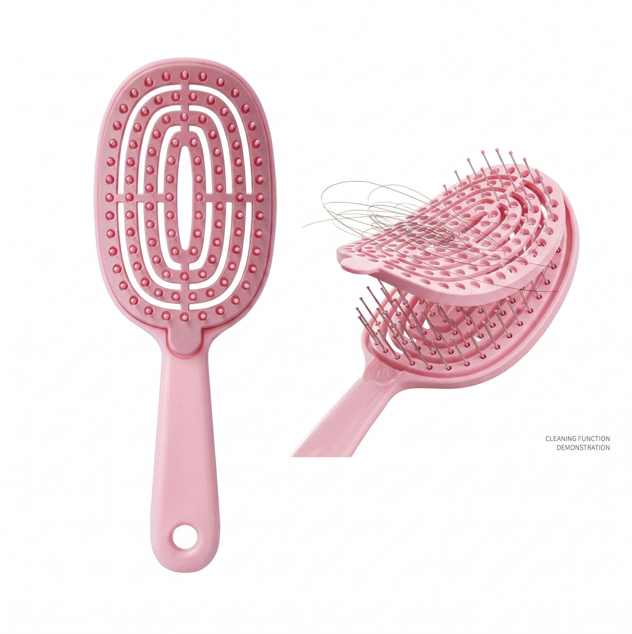 the dero Easy To Clean Detangling Hair Brush Curved Vented Hair Brush-picture-20