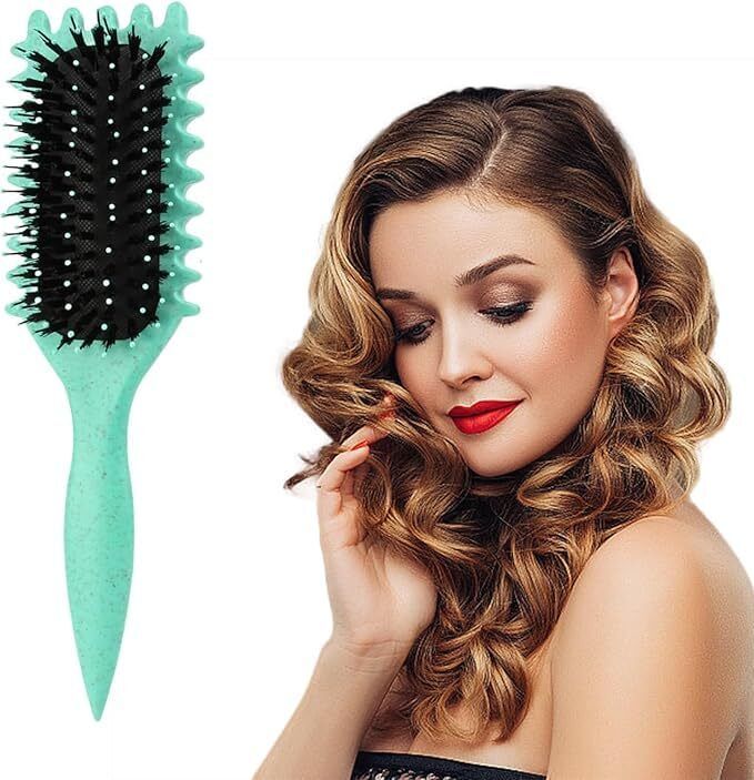 Curl Defining Hair Brush for Curly, Wavy & Straight Hair, Reduces Hair damage-image-47