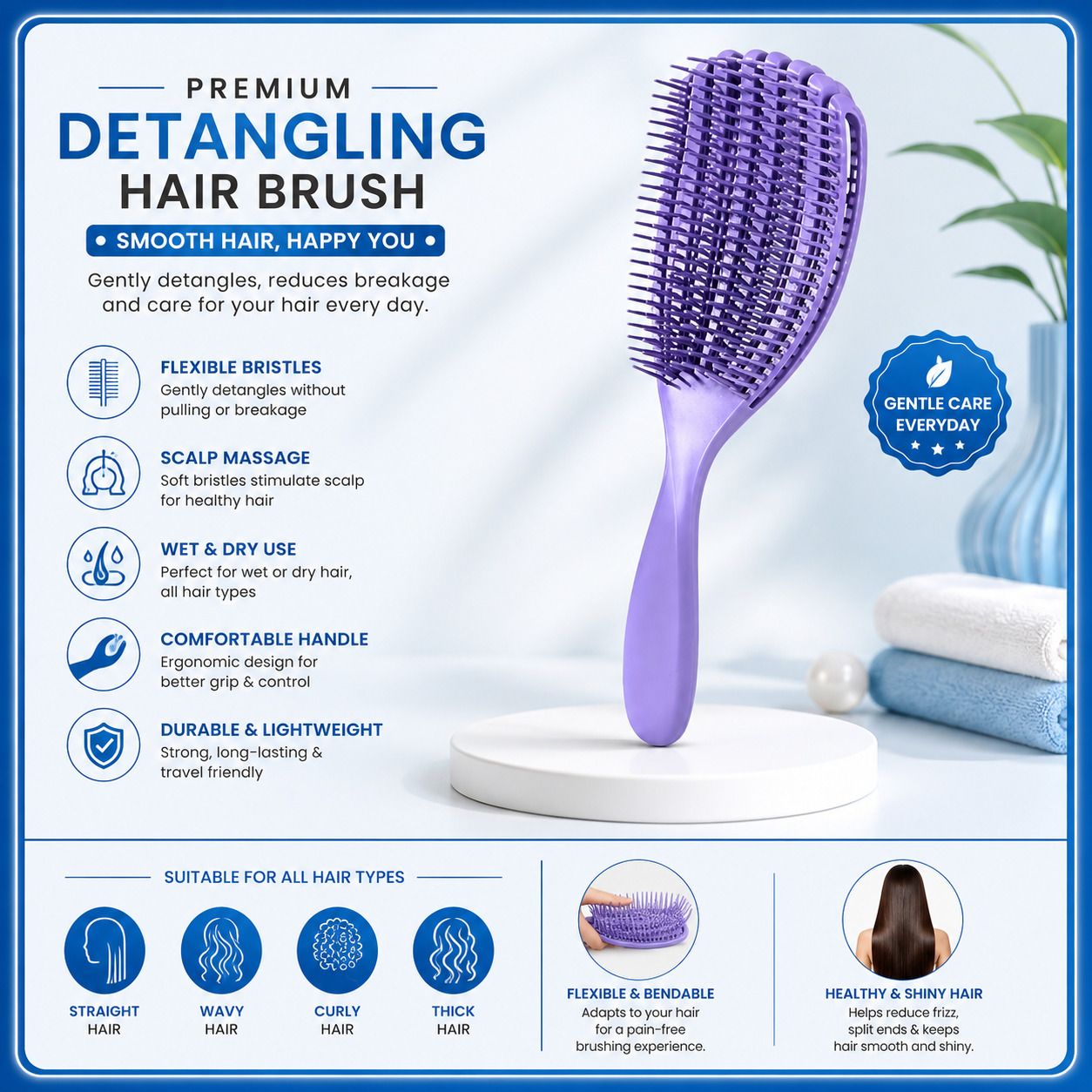 skywork Premium Hair Brush for Women & Men-picture-2