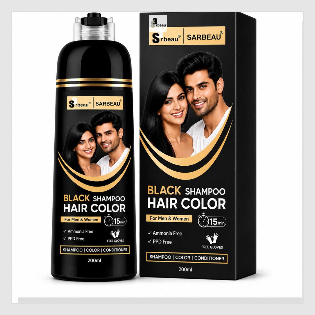 Hair Color & Conditioner Shampoo PPD Free Ammonia Free_DJWO257 , Black-image-24