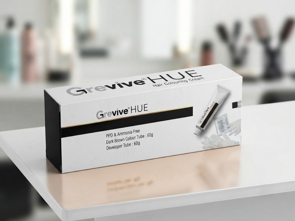Hue Hair Colouring Cream Brown PPD & Ammonia Free , Dark Brown-image-2