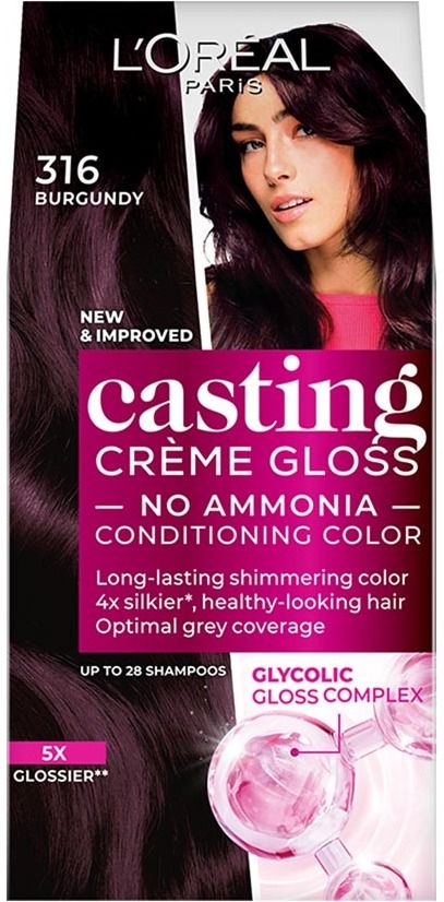 l'oréal paris Casting Creme Gloss Hair Colour |Radiant & No Ammonia ,Burgundy - 316-picture-15