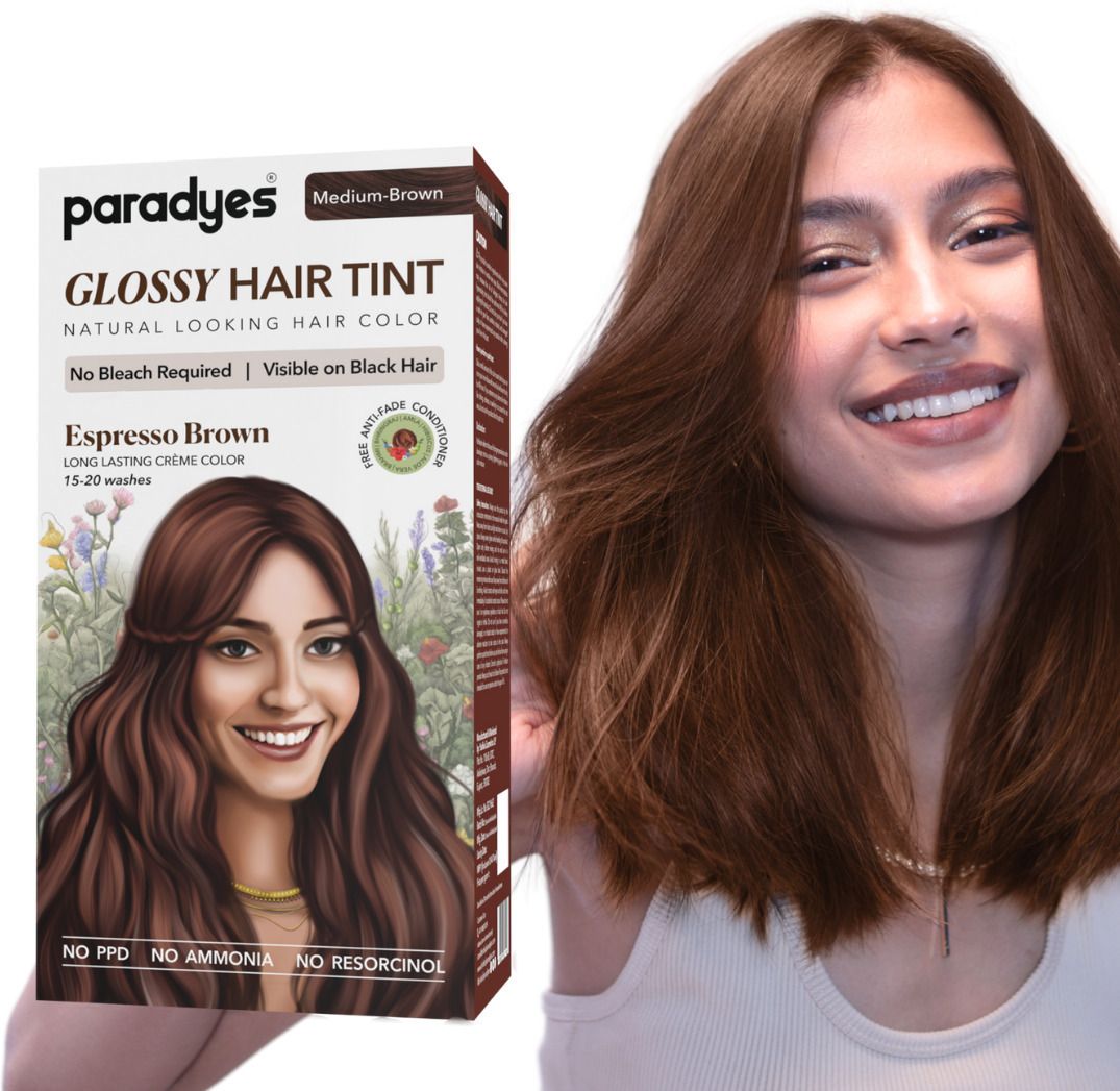 No Bleach Glossy Hair Tint, For Natural Black ,Espresso Brown-image-26