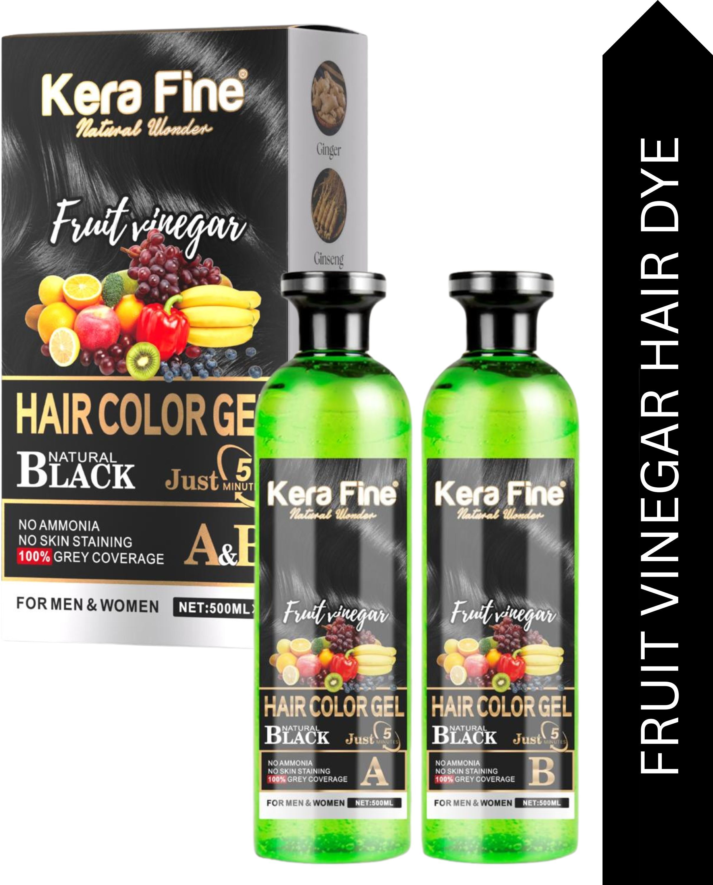 kera fine FRUIT VINEGAR HAIR COLOR , BLACK-picture-12