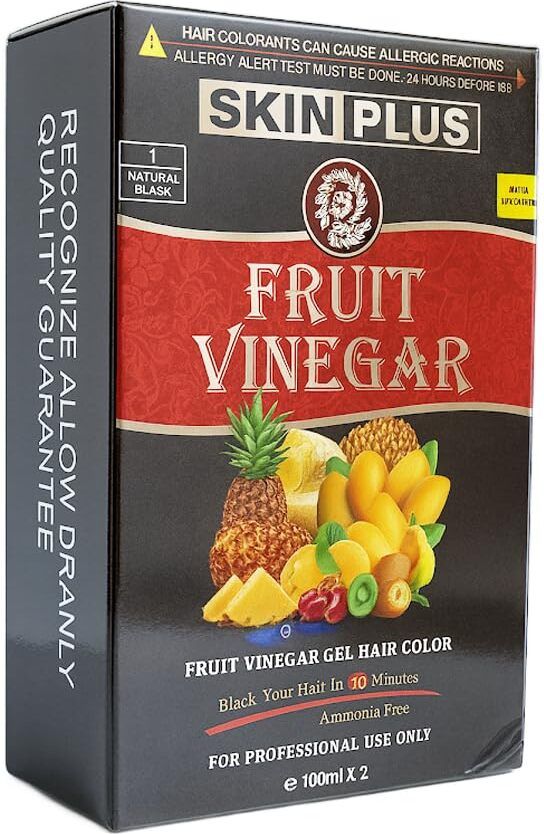 nkb Fruit Vinegar Natural Black Hair Color Gel – 2 x 100ml , Black-picture-39