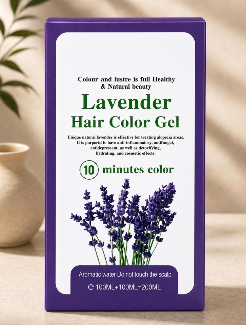 morbee Lavender Hair Color Gel Natural Color (100x2)ml AH 10 Minute , Natural Black AH-picture-26