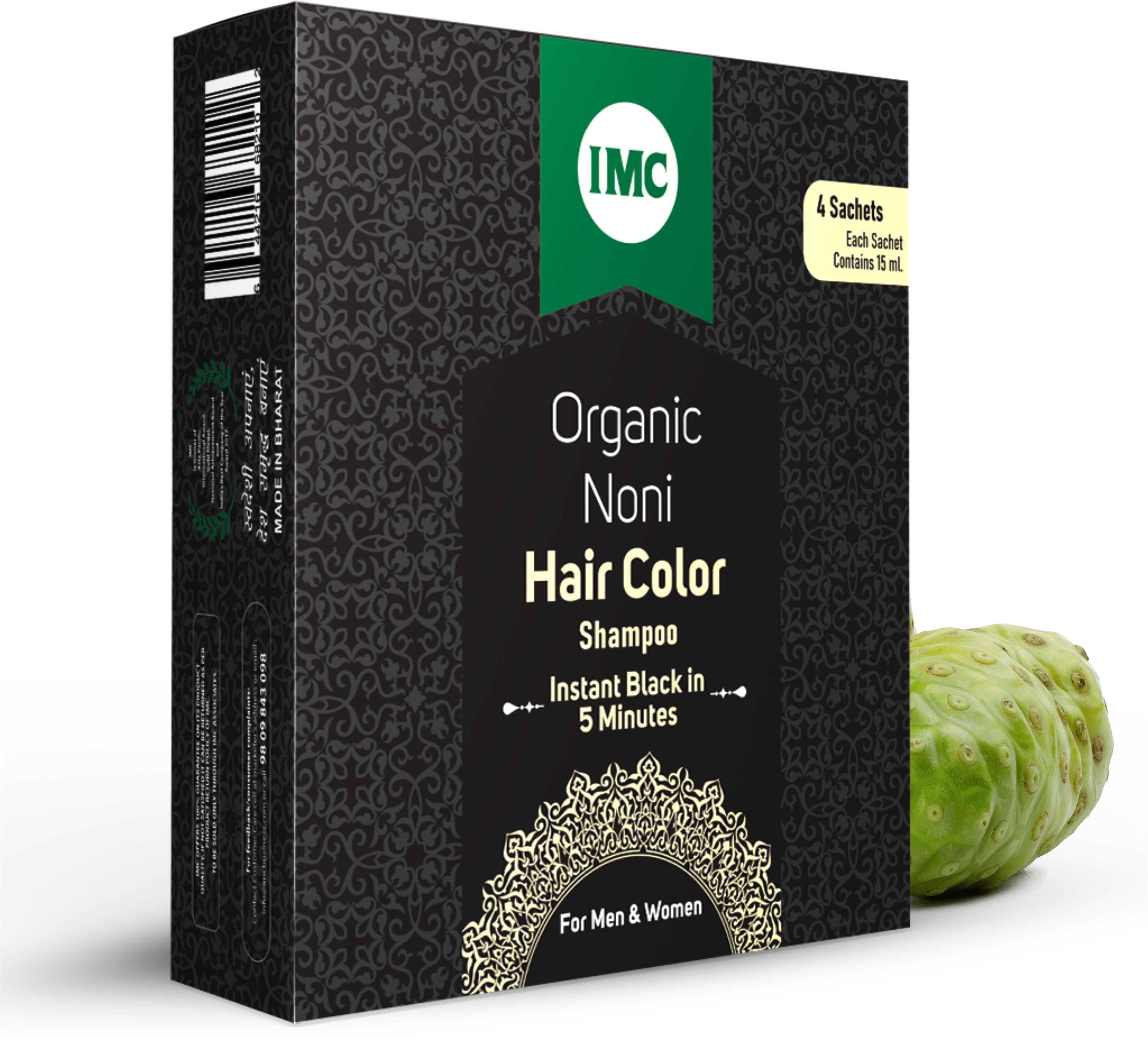 imc Organic Noni Hair Colour Shampoo | Dye & Grow, 10 Minutes, Reduces Hair Fall , Black-picture-10