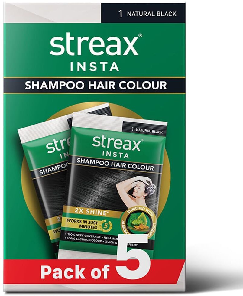 Insta Shampoo Hair Colour for Women and Men Natural , Natural Black-image-5