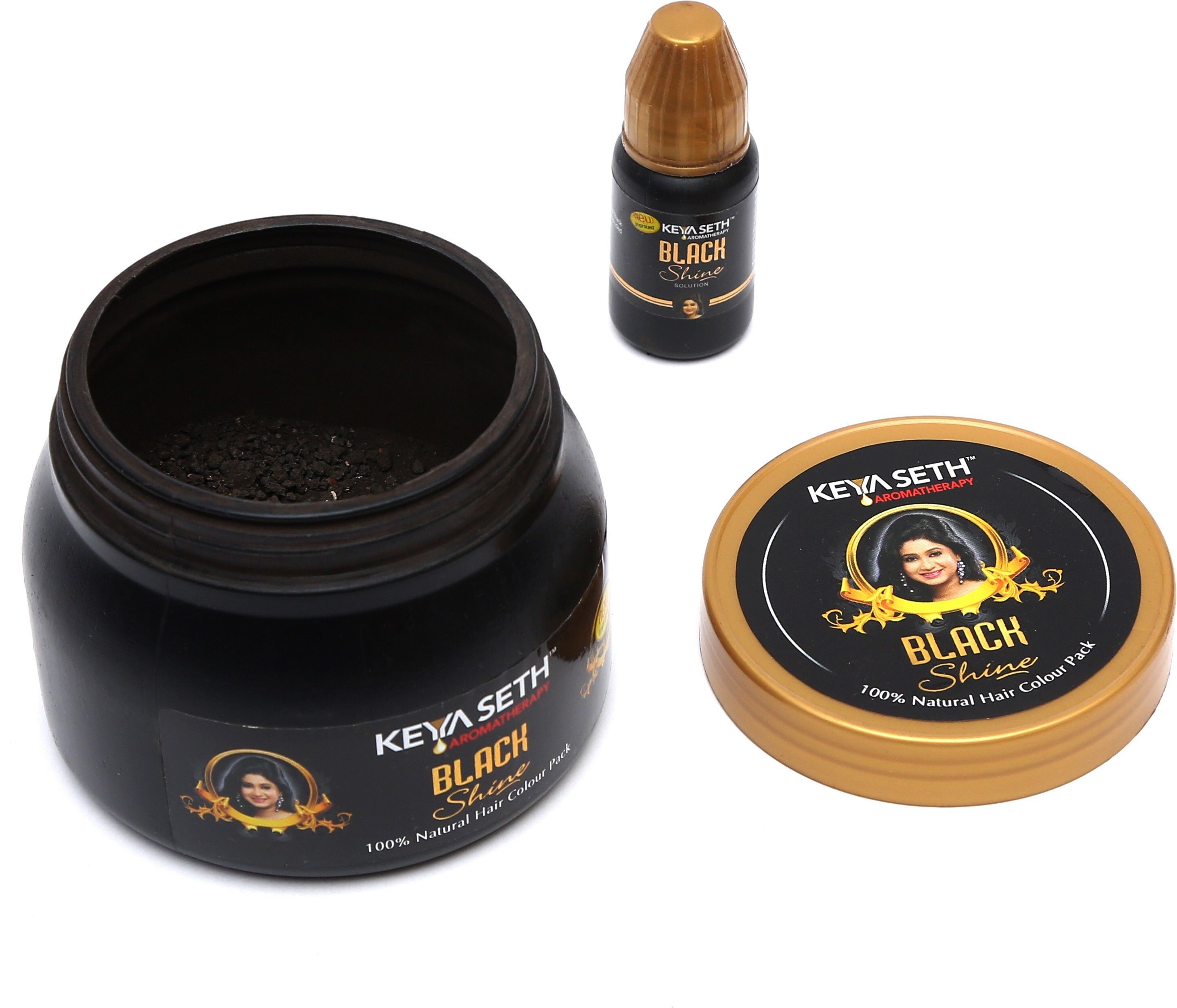 Black Shine Hair Pack Natural Hair Color for Gray & White Hair with Pure Essential Oil & Herbs Extract for Men & Women - No Ammonia, Hydrogen Peroxide & harmful chemicals. , Black-image-29